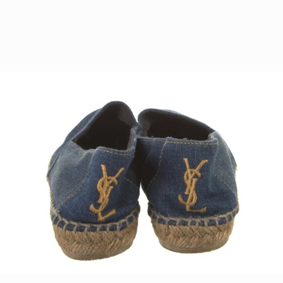 Yves Saint Laurent Denim Espadrilles - Picture 3 of 5